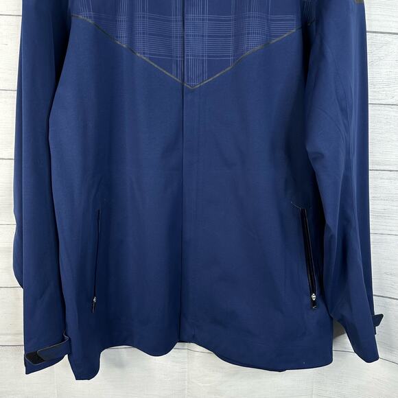 Nike Golf Mens Large STORM-FIT ELITE WATERPROOF FULL ZIP NAVY JACKET 416272-440 - Picture 4 of 12